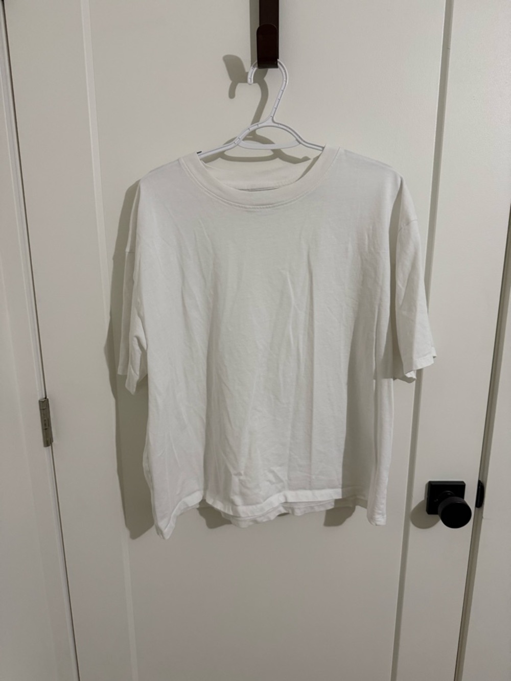 Brunette The Label White Crewneck Tee